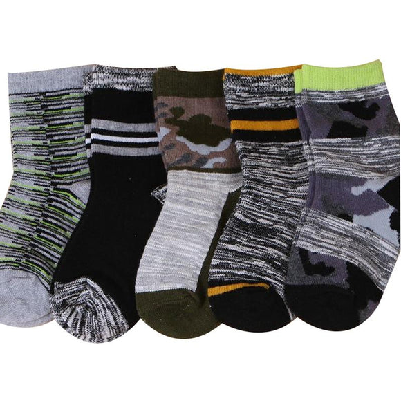 Earth Variety Crew Kid Socks