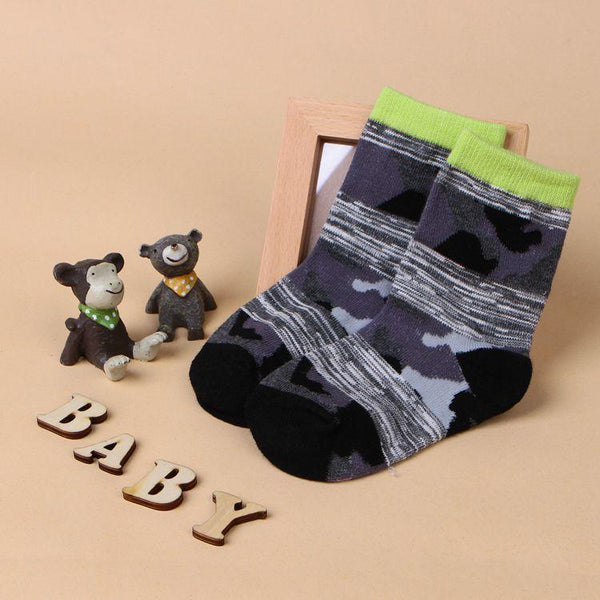 Earth Variety Crew Kid Socks