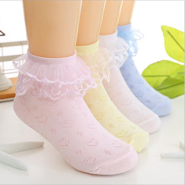 Ruffled Lace Kid Socks