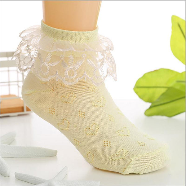 Ruffled Lace Kid Socks