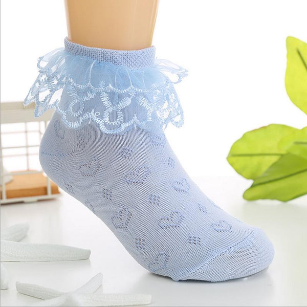 Ruffled Lace Kid Socks
