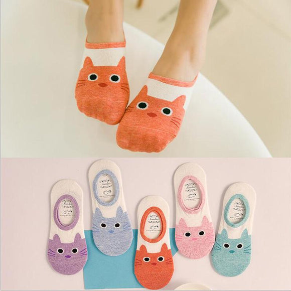 Cute Cat Ankle Socks