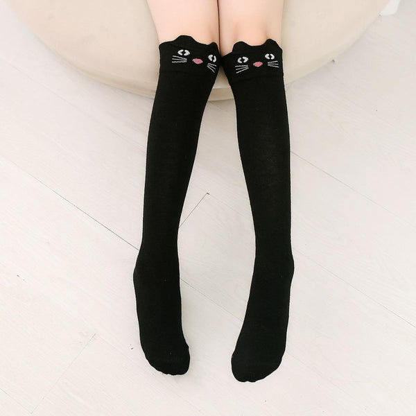 Cartoon Print  Knee High Kid Socks