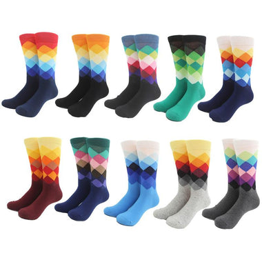 Gradient Colored Crew Men Socks