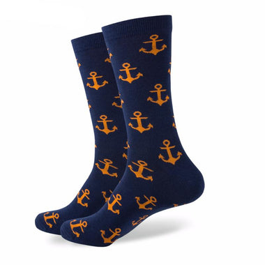 Anchor Patterned Men Socks