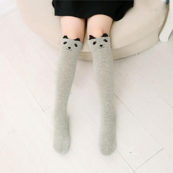 Cartoon Print  Knee High Kid Socks